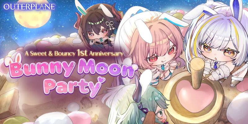 Outerplane приглашает на Bunny Moon Party: новый 3-звёздочный боец и бесплатные косметические награды