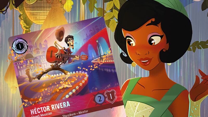 Disney Lorcana Hyperia City: эксклюзивные карты Héctor Rivera и Tiana